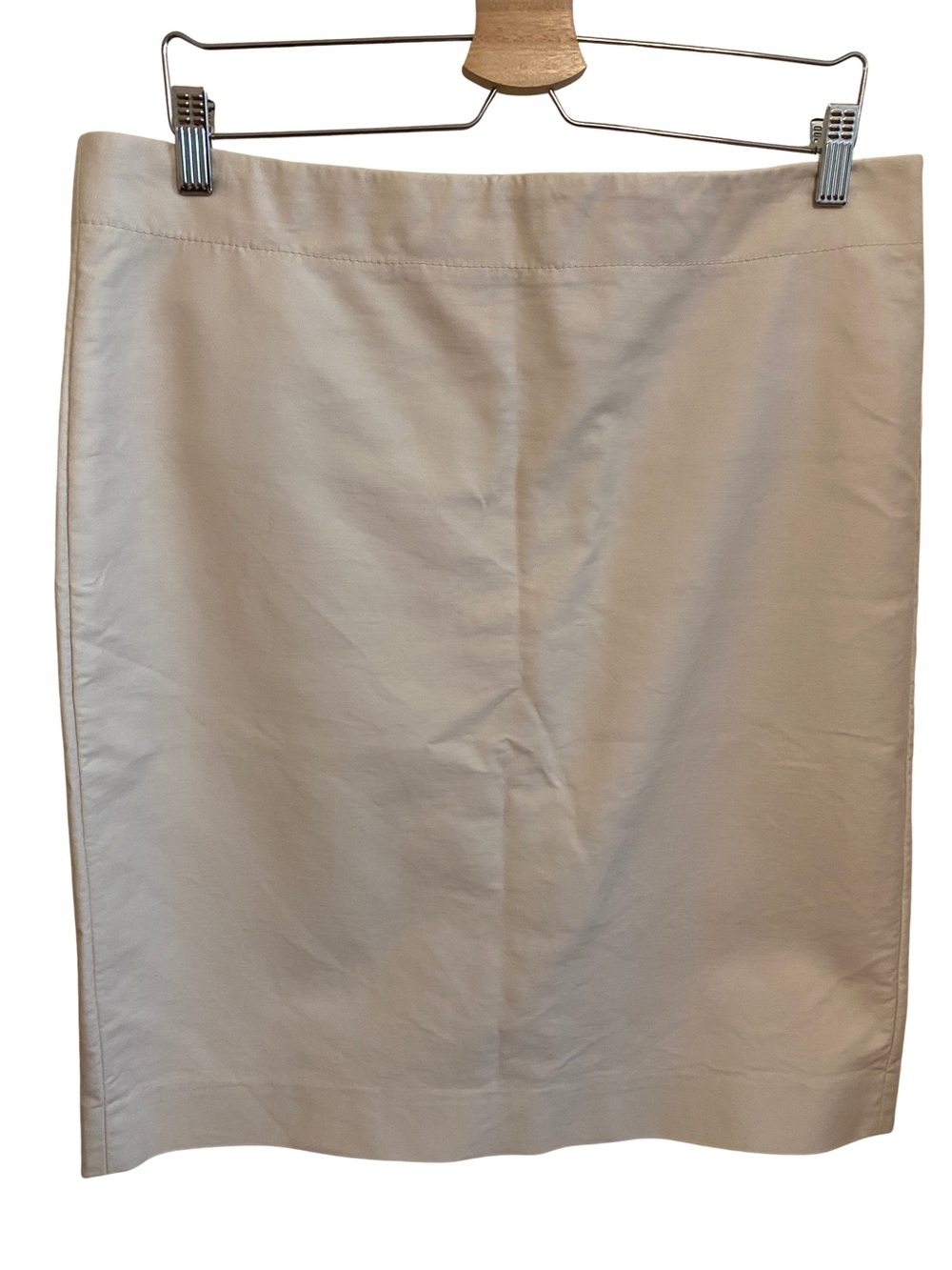 J. Crew No. 2 Cream Pencil Skirt - Sleek Women's Straight Skirt Size 14